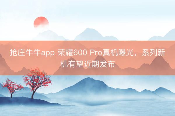 抢庄牛牛app 荣耀600 Pro真机曝光,系列新机有望近期发布