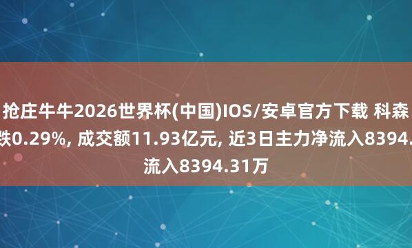 抢庄牛牛2026世界杯(中国)IOS/安卓官方下载 科森科技跌0.29%， 成交额11.93亿元， 近3日主力净流入8394.31万