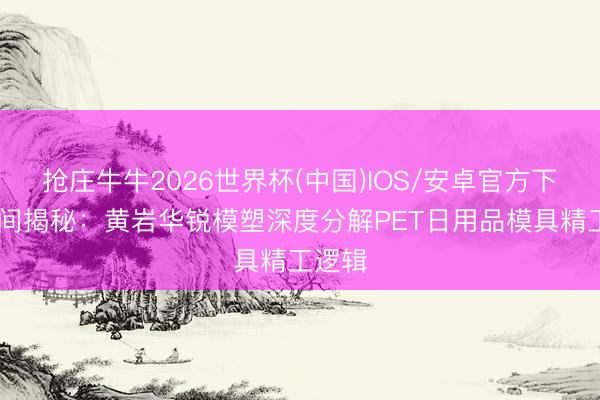 抢庄牛牛2026世界杯(中国)IOS/安卓官方下载 时间揭秘：黄岩华锐模塑深度分解PET日用品模具精工逻辑