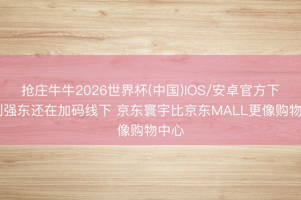 抢庄牛牛2026世界杯(中国)IOS/安卓官方下载 刘强东还在加码线下 京东寰宇比京东MALL更像购物中心