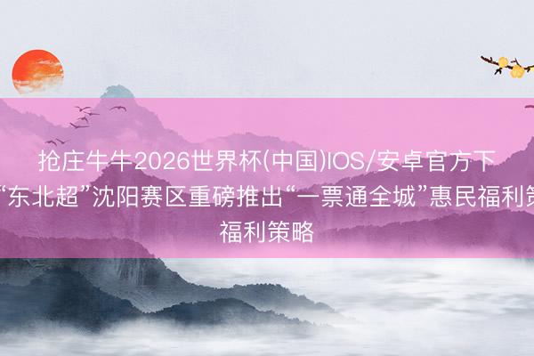 抢庄牛牛2026世界杯(中国)IOS/安卓官方下载 “东北超”沈阳赛区重磅推出“一票通全城”惠民福利策略